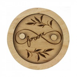 Скринька для перстнів „Forever", фанера, 10х10см, ROSA TALENT