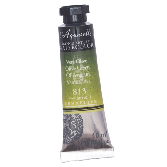 813 Фарба акварельна l'Aquarelle, S1 - Olive Greent, 10ml, Sennelier 813 Фарба акварельна l Aquarelle, S1 - Olive Greent, 10ml, Sennelier