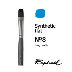 Синтетика плоска Raphaël Softacryl, №8, довга ручка(Франція) 871 Синтетика плоска Raphaël Softacryl, №8, довга ручка(Франція) 871