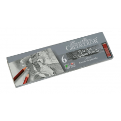 Набір графітних олівців Cleos 6шт., мет. коробка, Cretacolor
