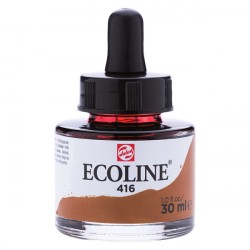 416 Фарба акварельна рідка з піпеткою Ecoline, Сепія, 30 мл, Royal Talens
