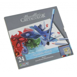 Набір акварельних олівців MARINO, 24шт., мет. коробка, Cretacolor Набір акварельних олівців MARINO, 24шт., мет. коробка, Cretacolor