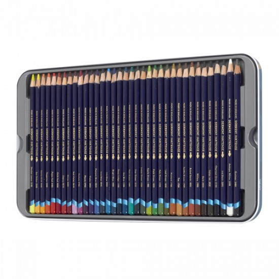 Набір чорнильних олівців Inktense, 36 кол., в метал. коробці, Derwent