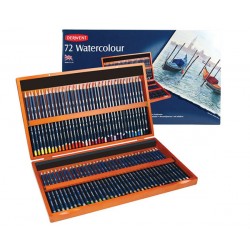 Набір акварельних олівців Watercolour, 72 кол., в дерев. коробці, Derwent Набір акварельних олівців Watercolour, 72 кол., в дерев. коробці, Derwent