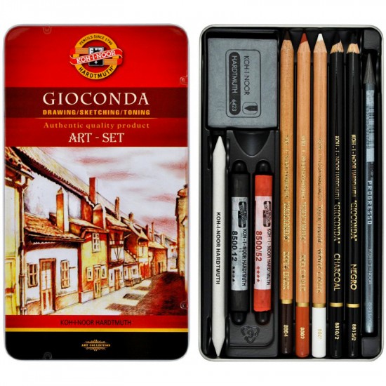 Набір художній GIOCONDA 8890, 10 предметів,мет.уп.