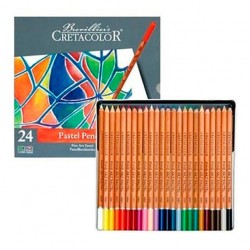 Набір пастельних олівців, Fine Art Pastel, 24шт., мет. коробка, Cretacolor Набір пастельних олівців, Fine Art Pastel, 24шт., мет. коробка, Cretacolor