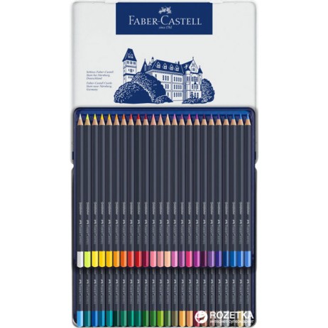 114748 Набір кольорових олівців GOLDFABER, 48шт, мет. коробка, Faber-Castell