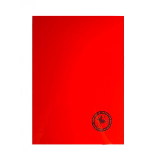 Обкладинка пластикова прозора А4, червона, 180мкм., Axent