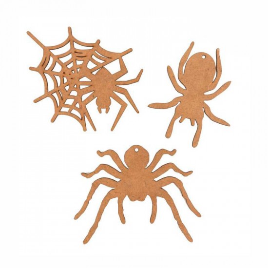 Набір заготовок „Павуки“, ДВП, 3шт, ROSA TALENT