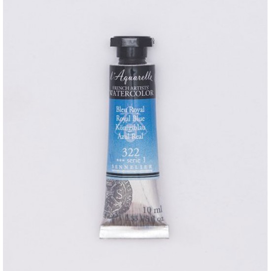 322 Фарба акварельна l'Aquarelle, S1 - Королевская синяя (Royal Blue), 10ml, Sennelier 322 Фарба акварельна l Aquarelle, S1 - Королевская синяя (Royal Blue), 10ml, Sennelier
