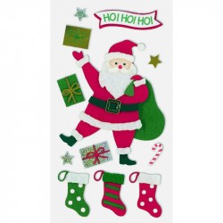 Набір декоративних наклейок,"Новий Рік", 7,5*16,5см, Heyda