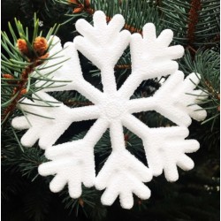 Пінопластова сніжинка, 24*24см Пінопластова сніжинка, 24*24см