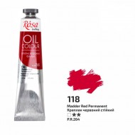 Фарба олійна, Краплак червоний стійкий (118), 45мл, ROSA Gallery