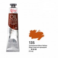 Фарба олійна, Марс жовтий прозорий (135), 45мл, ROSA Gallery