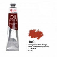 Фарба олійна, Марс оранжевий прозорий (140), 45мл, ROSA Gallery
