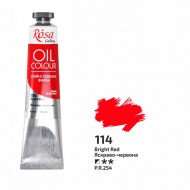 Фарба олійна, Яскраво-червона (114), 45мл, ROSA Gallery