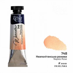 Фарба акварельна, Неаполітанська рожева (748), туба, 10мл, ROSA Gallery Фарба акварельна, Неаполітанська рожева (748), туба, 10мл, ROSA Gallery