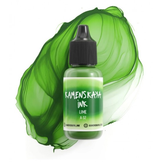 Спиртові чорнила Kamenskaya ink, А32-лаймовий, 15мл