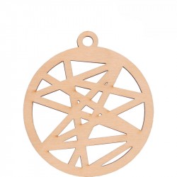 Заготовка „Новорічна куля“ 6, фанера, 8х9см, 5шт, ROSA TALENT Заготовка „Новорічна куля“ 6, фанера, 8х9см, 5шт, ROSA TALENT