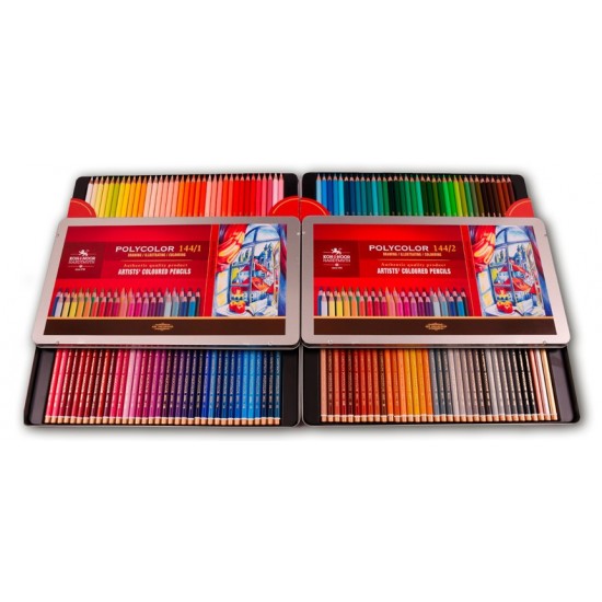 Олівці кольор. художні POLYCOLOR, 144 кол., мет. уп. Олівці кольор. художні POLYCOLOR, 144 кол., мет. уп.