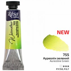 Фарба акварельна, Ауреолін зелений, туба, 10мл, ROSA Gallery Фарба акварельна, Ауреолін зелений, туба, 10мл, ROSA Gallery