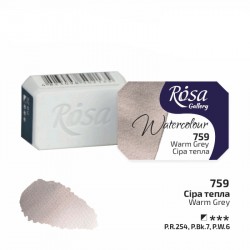 Фарба акварельна, Сіра тепла (759), 2,5мл, ROSA Gallery Фарба акварельна, Сіра тепла (759), 2,5мл, ROSA Gallery