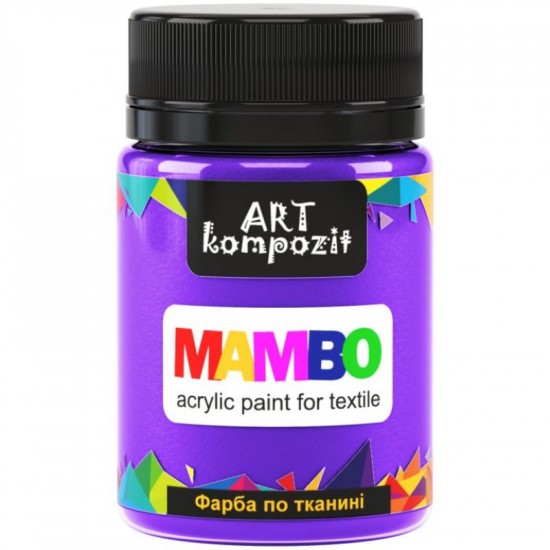 Фарба по тканині MAMBO "ART Kompozit", 50 мл (58 бузкові мрії), металік