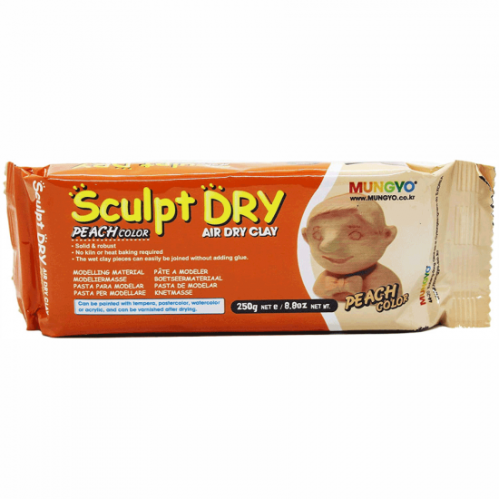 Маса для моделювання, персикова, самозастигаюча, 250 г., ''Sculpt Dry'', MUNGYO