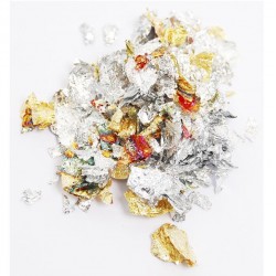 Поталь пластівці, мікс золото-мідь, 1г, DK25219 Поталь пластівці, мікс золото-мідь, 1г, DK25219