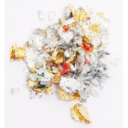 Поталь пластівці, мікс срібло-мідь, 1г, DK25220 Поталь пластівці, мікс срібло-мідь, 1г, DK25220