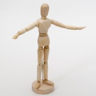 Манекен (чоловік) дерево, висота 11,43см., D.K.ART & CRAFT