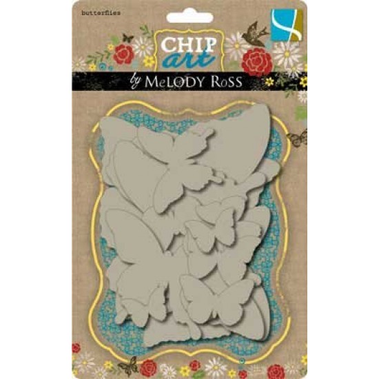 Висічки Chip Art Chipboard Shapes - Butterflies, GCD Studios, 544