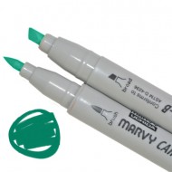 Маркер, двосторонній, Зелений, 1900B-S, Marvy