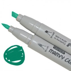 Маркер, двосторонній, Зелений, 1900B-S, Marvy