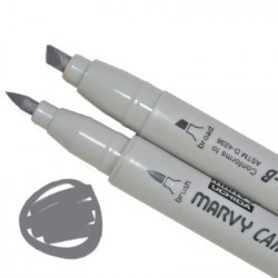 Маркер, двосторонній, Сірий темний, 1900B-S, Marvy