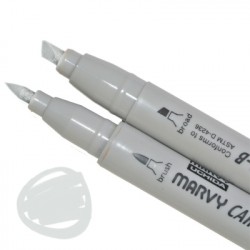 Маркер, двосторонній, Світло-сірий, 1900B-S, Marvy