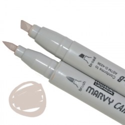Маркер, двосторонній, Сіро-коричневий, 1900B-S, Marvy
