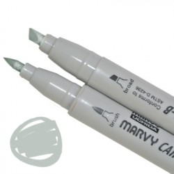 Маркер, двосторонній, Сірий Сетл, 1900B-S, Marvy