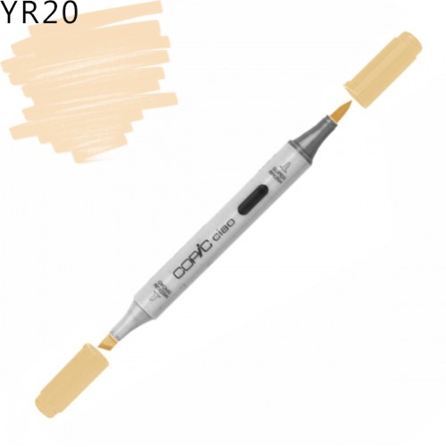 Copic маркер Ciao, YR-20 Yellowish shade (Жовта тінь) Copic маркер Ciao, #YR-20 Yellowish shade (Жовта тінь)