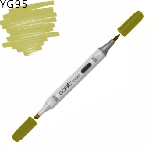 Copic маркер Ciao, YG-95 Pale olive (Пастельно-оливковий) Copic маркер Ciao, #YG-95 Pale olive (Пастельно-оливковий)