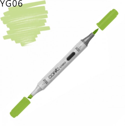 Copic маркер Ciao, #YG-06 Yellowish green (Темно-салатовий)