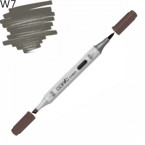 Copic маркер Ciao, W-7 Warm gray (Теплий сірий) Copic маркер Ciao, #W-7 Warm gray (Теплий сірий)