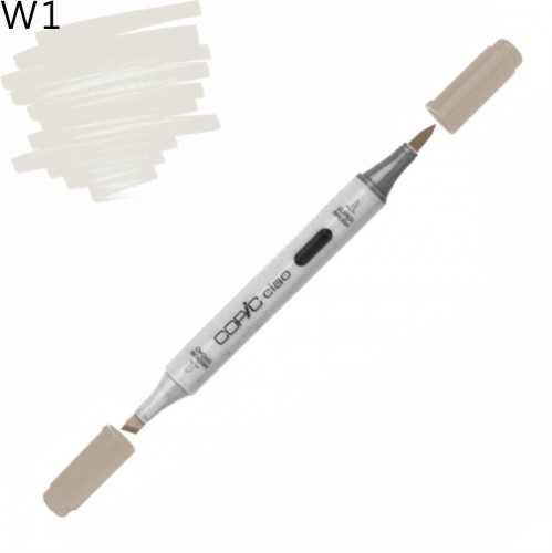 Copic маркер Ciao, W-1 Warm gray (Теплий сірий) Copic маркер Ciao, #W-1 Warm gray (Теплий сірий)