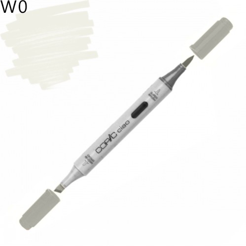 Copic маркер Ciao, W-0 Warm gray (Теплий сірий) Copic маркер Ciao, #W-0 Warm gray (Теплий сірий)