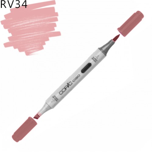 Copic маркер Ciao, RV-34 Dark pink (Темно-рожевий) Copic маркер Ciao, #RV-34 Dark pink (Темно-рожевий)