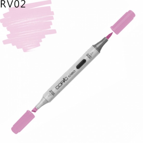 Copic маркер Ciao, #RV-02 Sugared almond pink (Мигдально-рожевий)