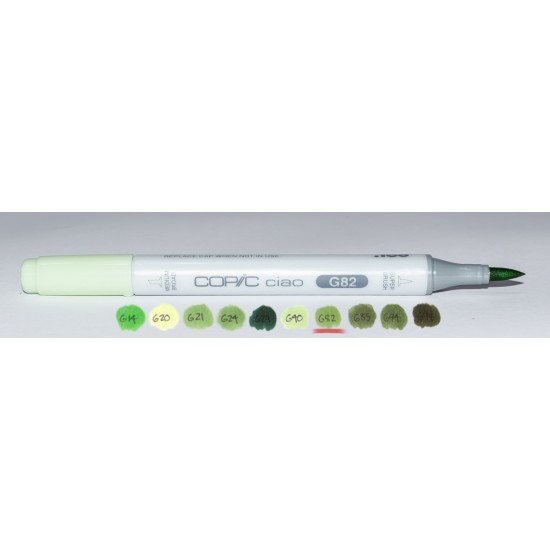 Copic маркер Ciao, #G-82 Spring dim green (Весняний зелений)