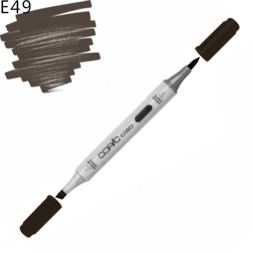 Copic маркер Ciao, E-49 Dark bark (Темна кора) Copic маркер Ciao, #E-49 Dark bark (Темна кора)