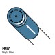 Copic маркер Ciao, #B-97 Night blue (Сіро-синій)