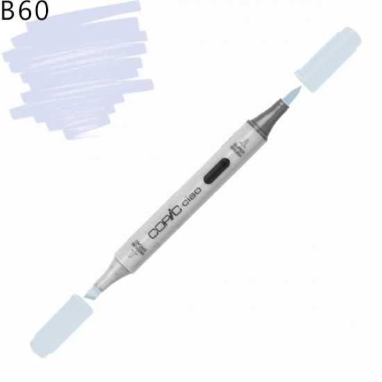 Copic маркер Ciao, #B-60 Pale blue gray (Пастельний блакитно-сірий)